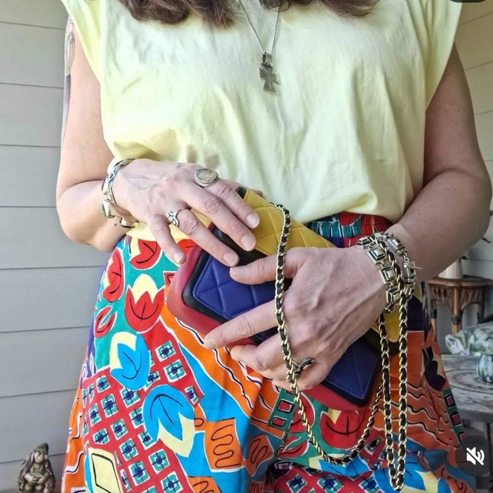 Vintage 90s SK Wear Woman Plus Size 2X Colorful Floral Clowncore Print Shorts